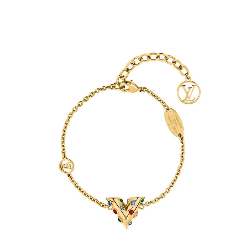 18K Louis Vuitton Essential V Plan¡§¡§te Bracelet