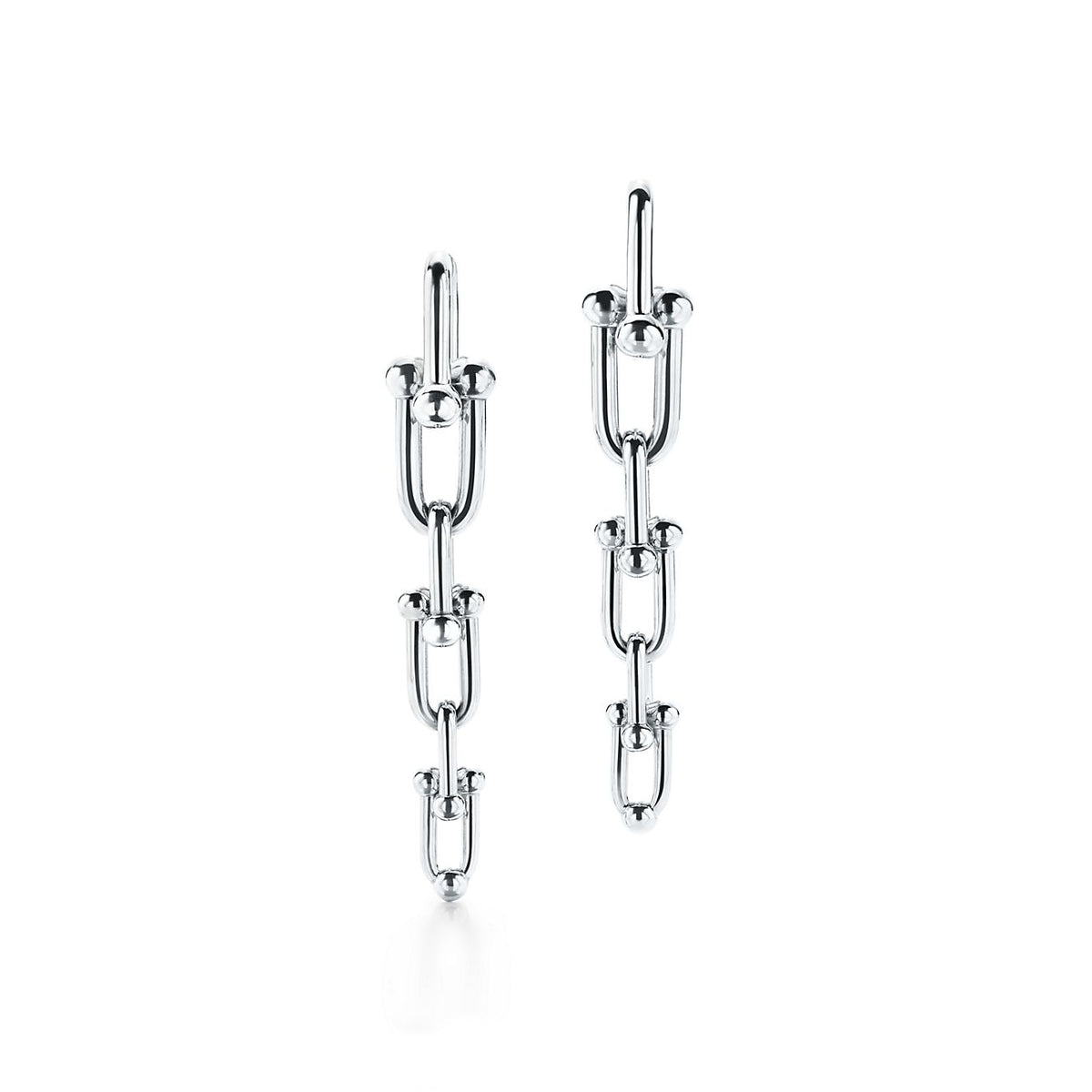18K Tiffany HardWear Graduated Link Earrings