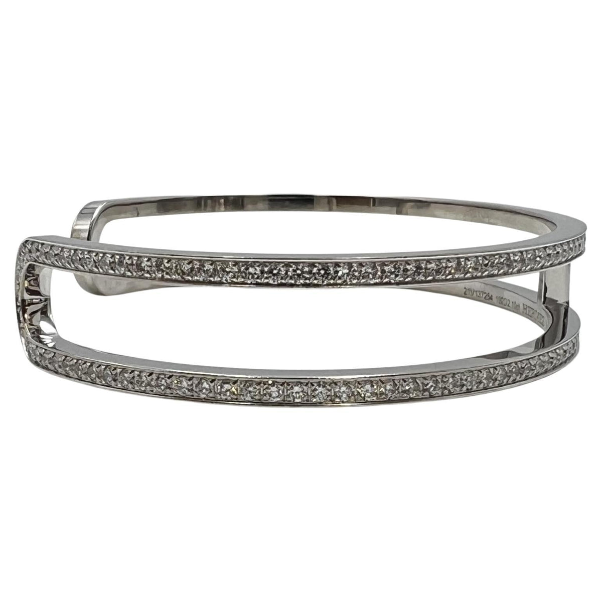 18K Ever Chain D?¡¥ancre Cuff Diamond Hermes Bracelet