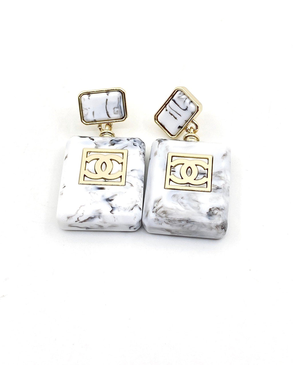 18K  Chanel Eternal No??5 Earrings