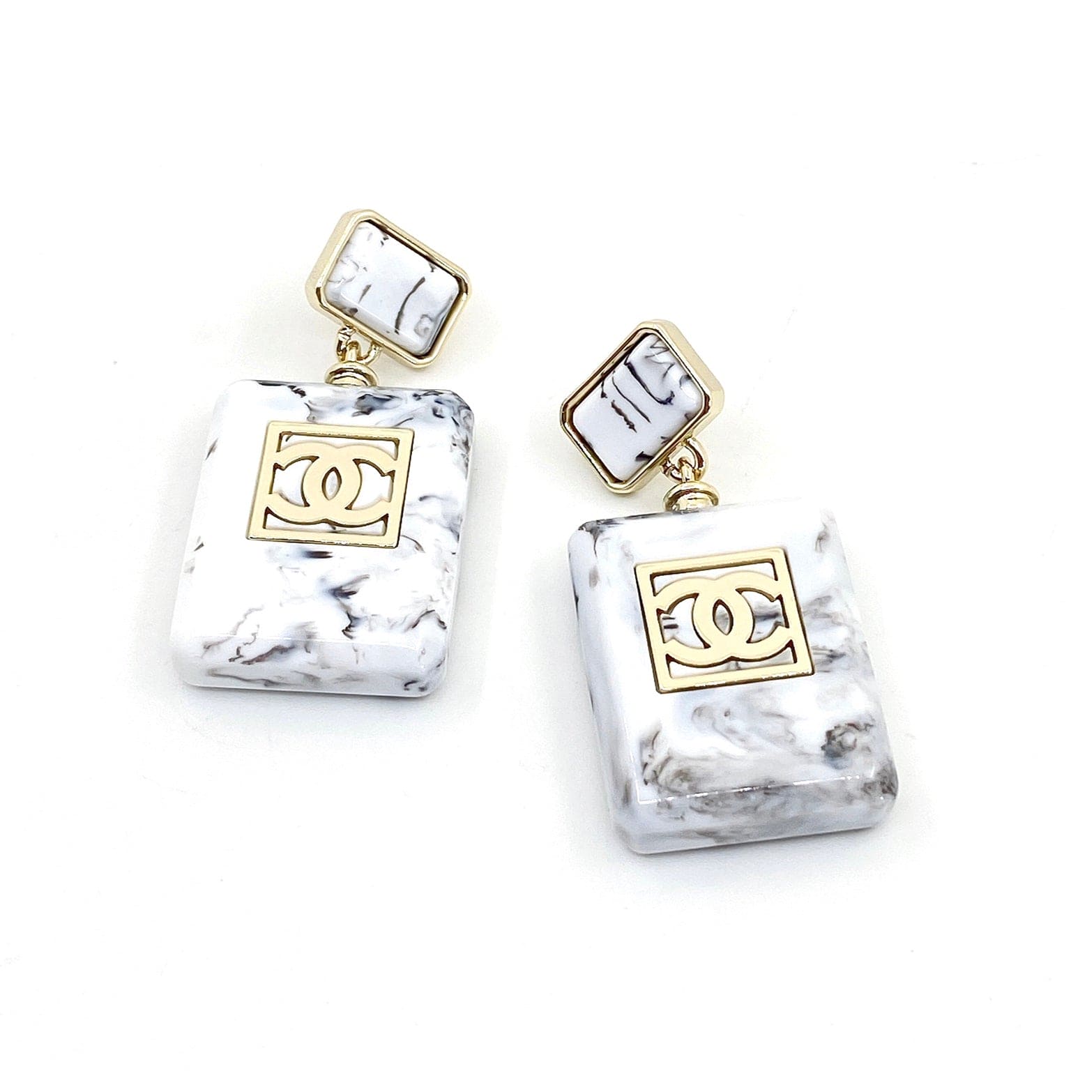 18K  Chanel Eternal No??5 Earrings