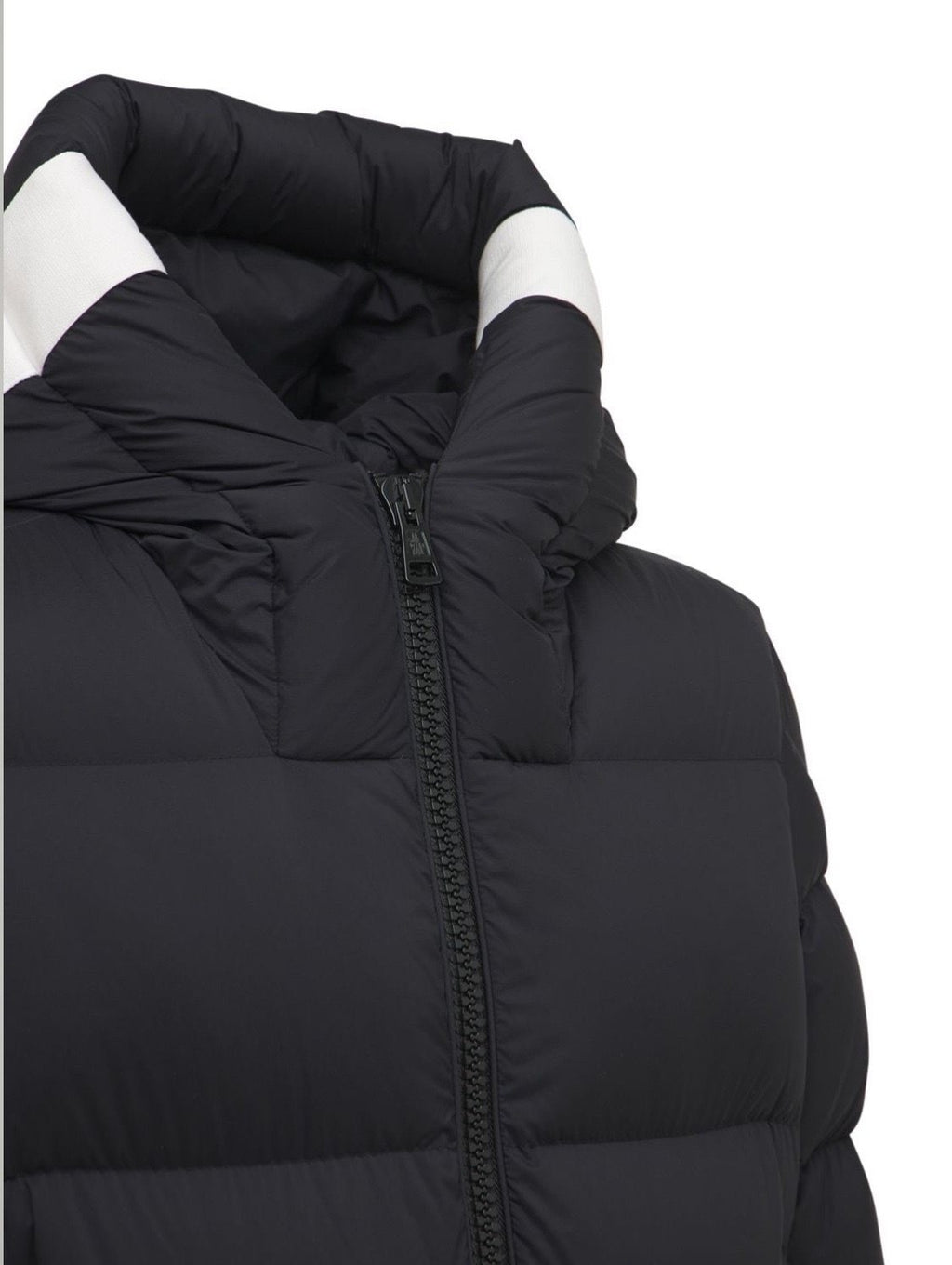 Moncler Hood-Print Hooded Puffer Coat