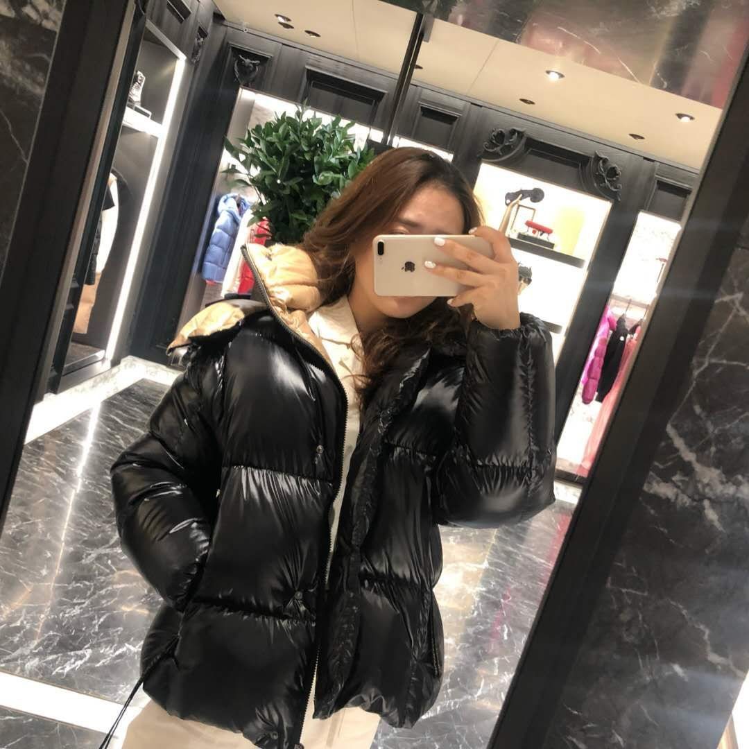 Moncler Black Hooded Puffer Coat