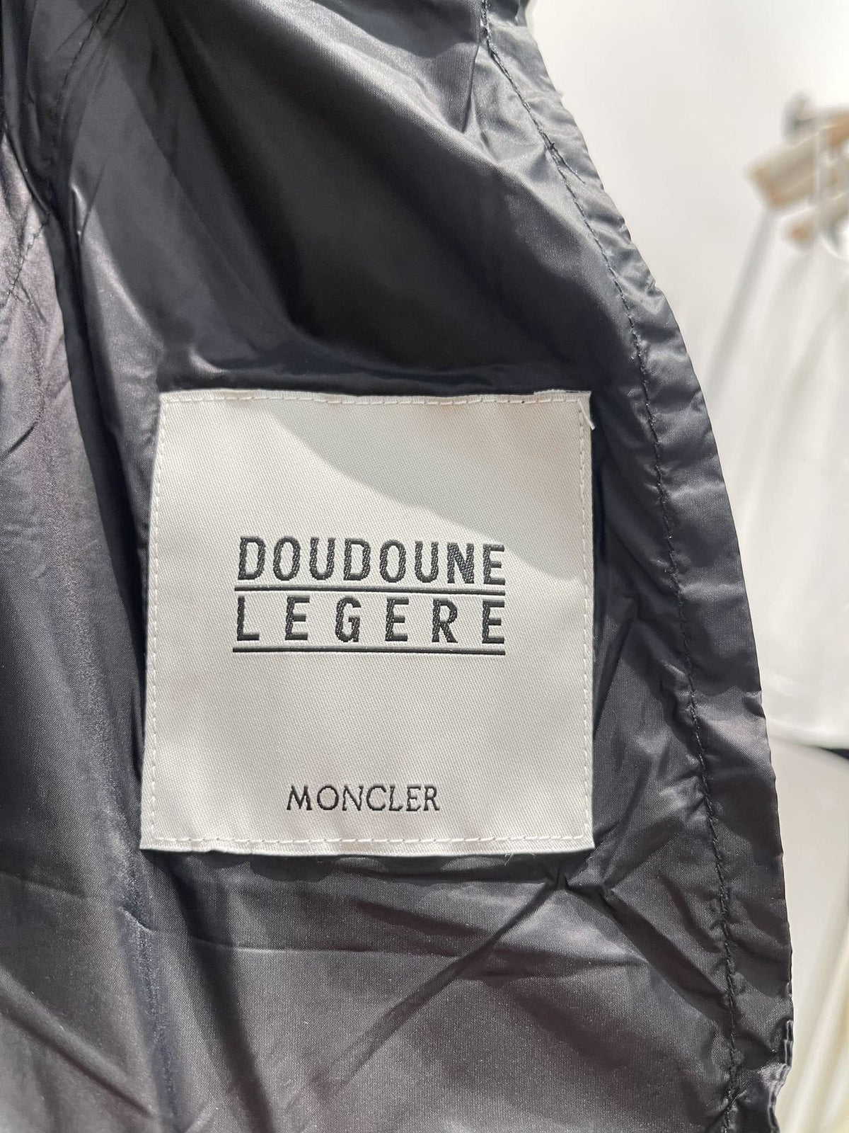 Moncler Black Quilted Short Down Coat