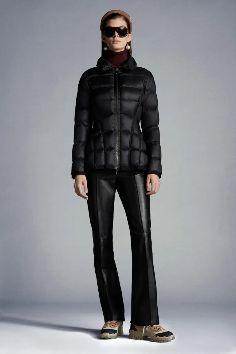 Moncler Black Quilted Short Down Coat