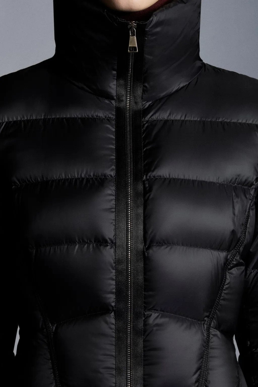 Moncler Black Quilted Short Down Coat