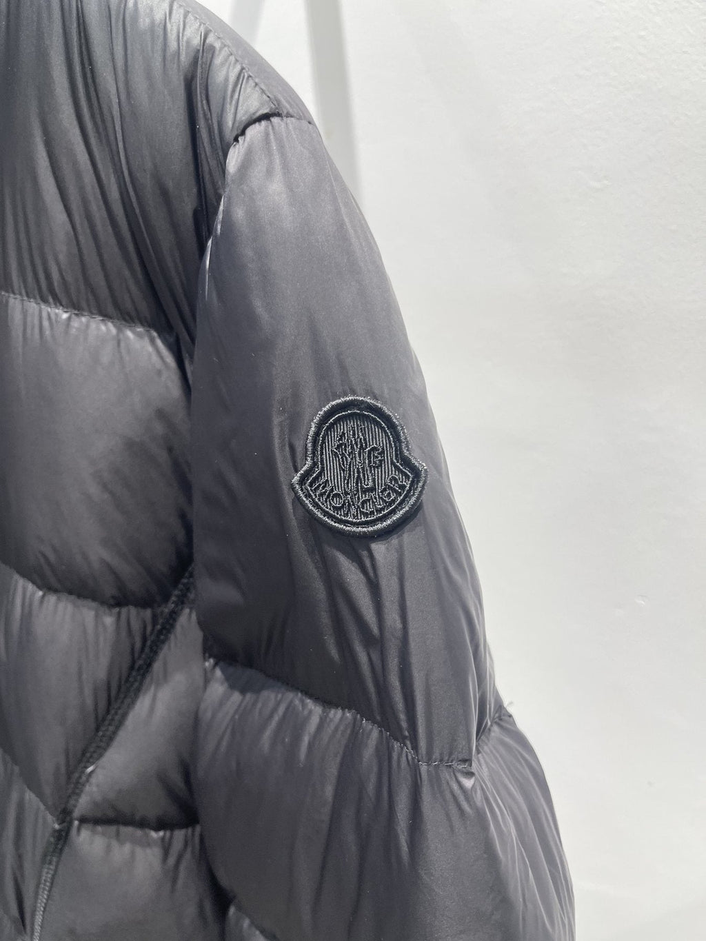 Moncler Women's Long Black Quilted Down Coat