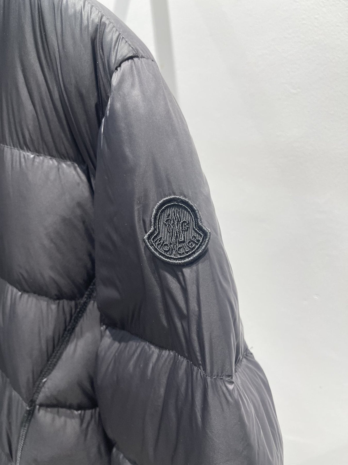 Moncler Women's Long Black Quilted Down Coat
