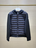 Moncler Black Sweater Sleeve Down Jacket