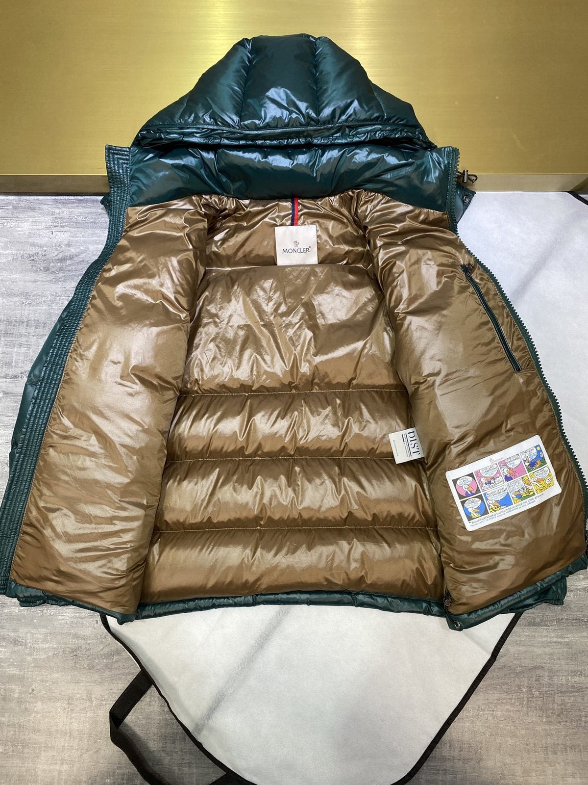 Moncler Glossy Hooded Short Down Coat