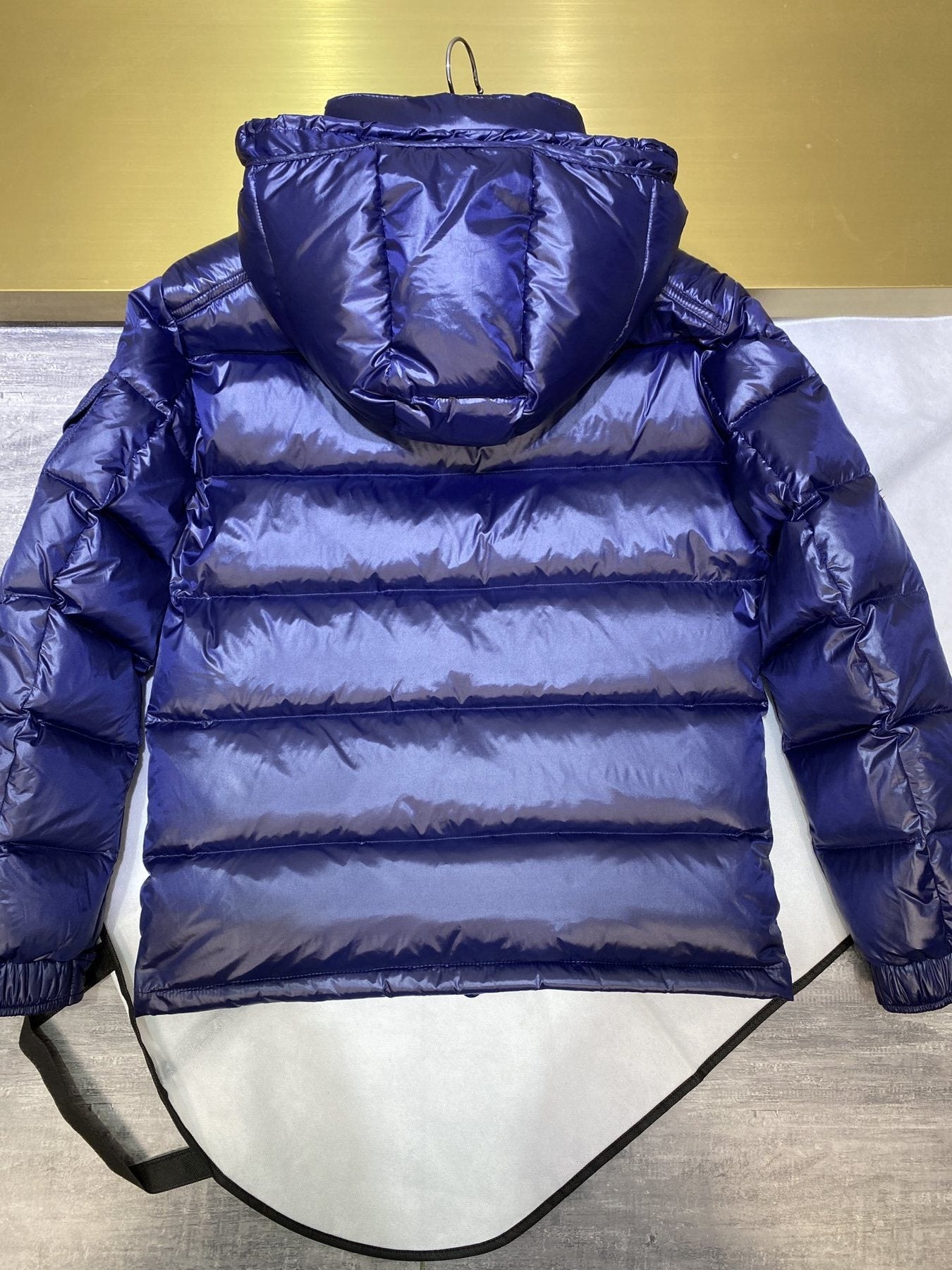 Moncler Glossy Hooded Short Down Coat