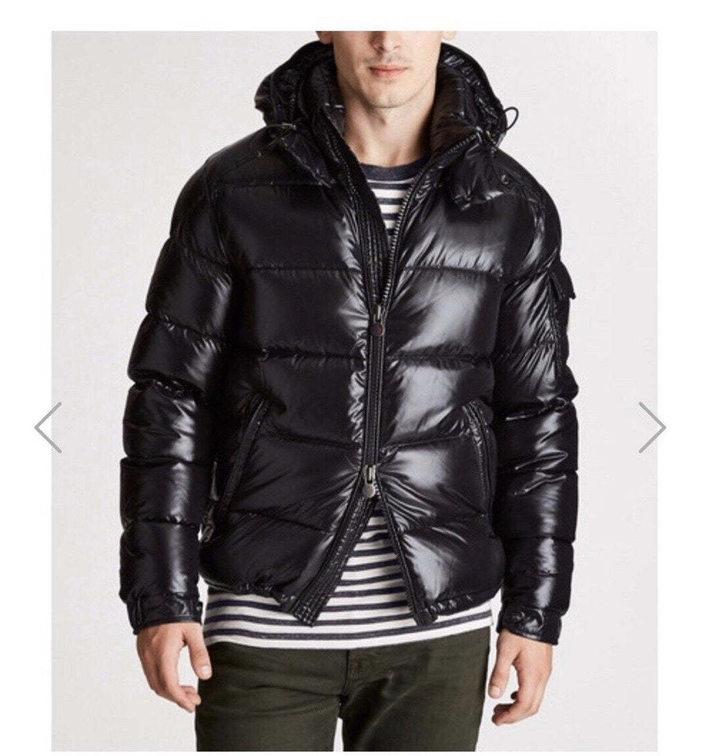 Moncler Glossy Hooded Short Down Coat