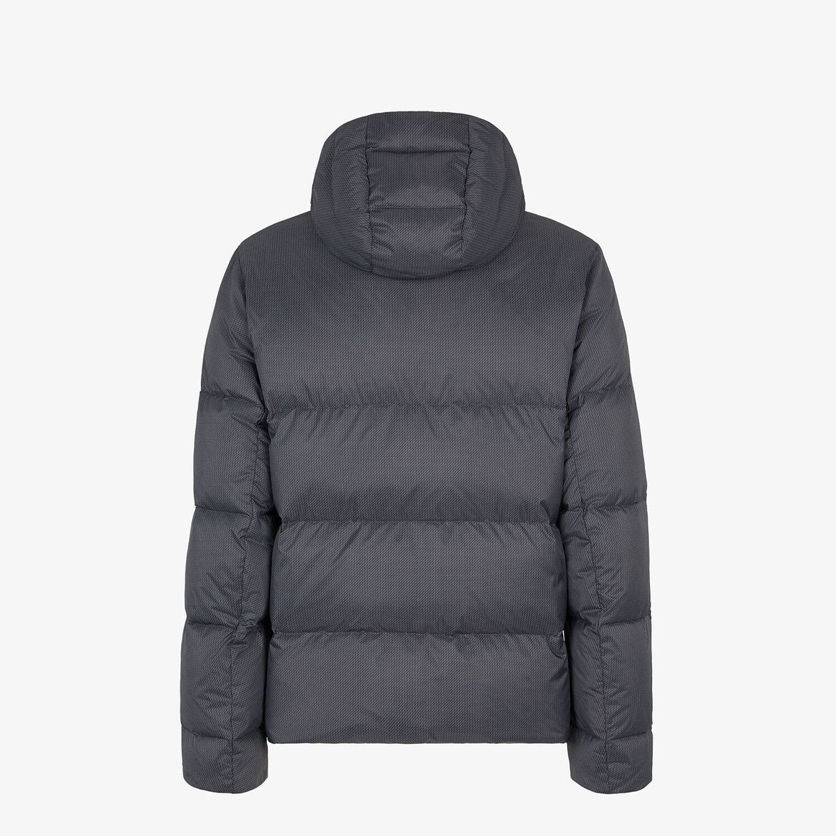 Fendi Grey Quilted Hooded Puffer Jacket
