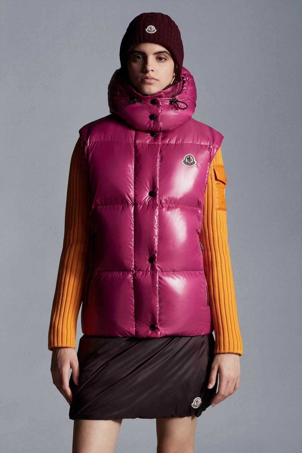 Moncler Women's Hooded Quilted Down Vest