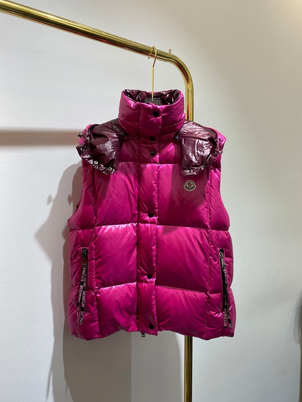 Moncler Women's Hooded Quilted Down Vest