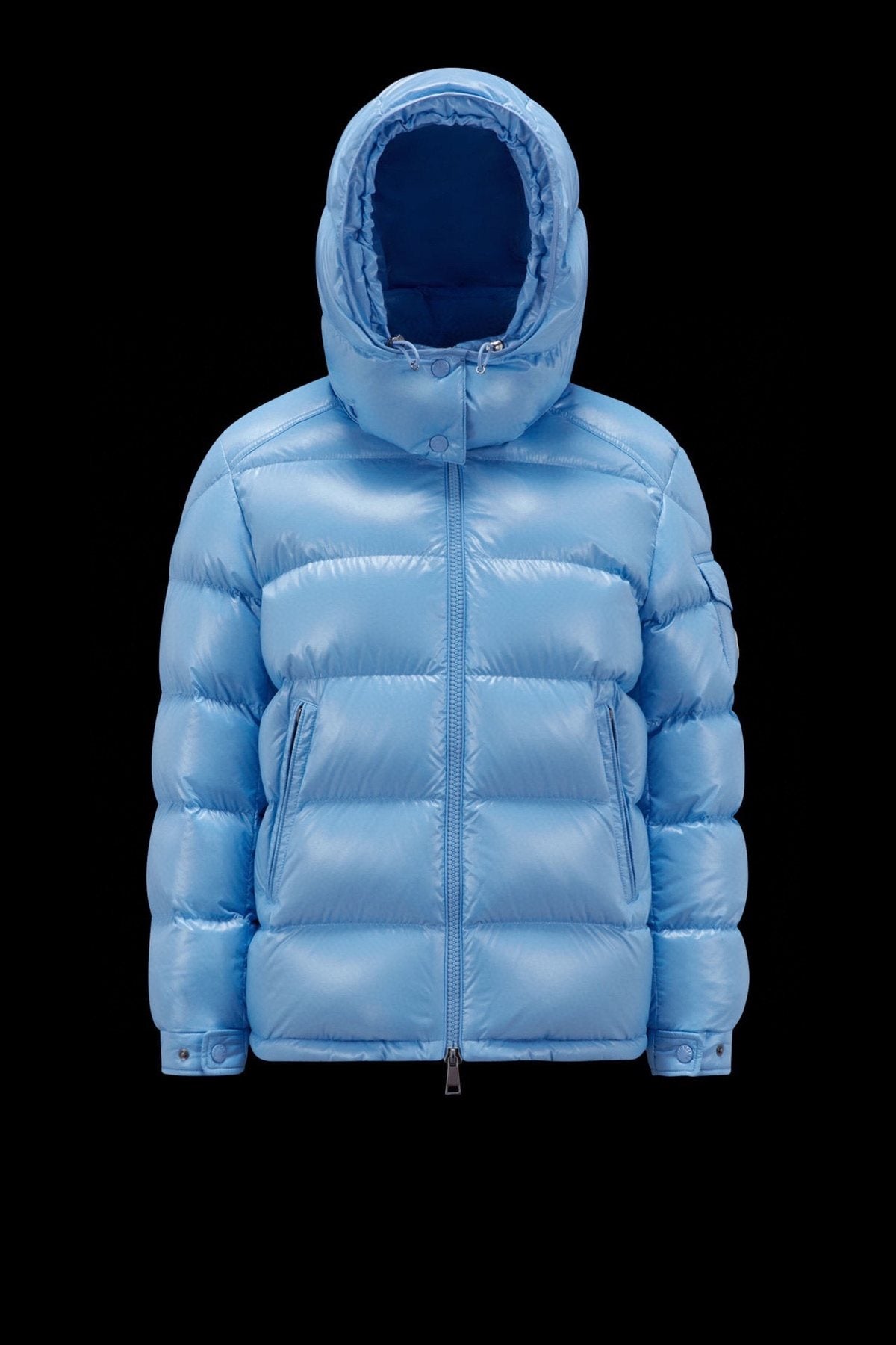 Moncler Maire Hooded Glossy Puffer Coat