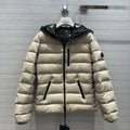 Moncler Women's Reversible Hooded Letter Graphic Puffer Coat