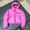 Prada Women's Cropped Hooded Puffer Jacket