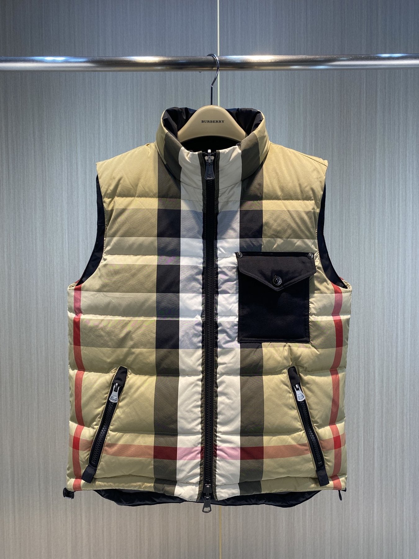 Burberry Reversible Check Down Vest