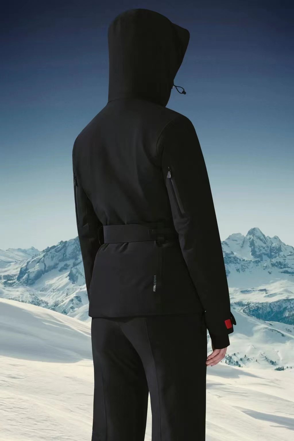 Moncler Women's Belted Hooded Ski Coat