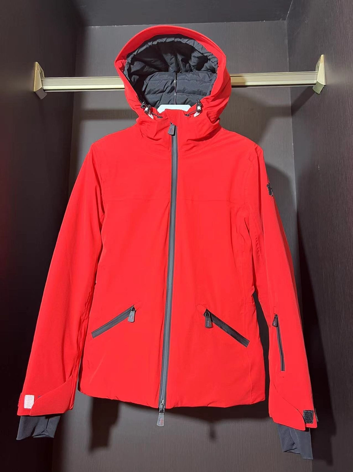 Moncler Women's Belted Hooded Ski Coat
