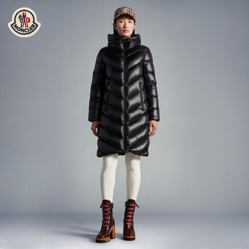 Moncler Women's Hooded Long Down Coat