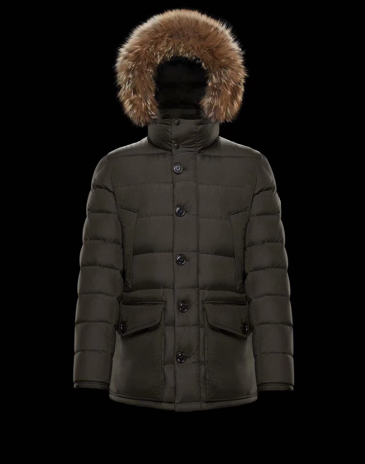 Moncler Hooded Long Down Coat