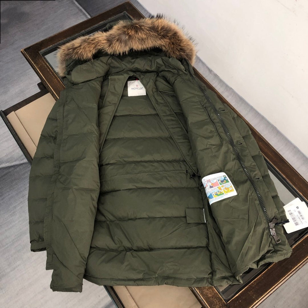 Moncler Hooded Long Down Coat
