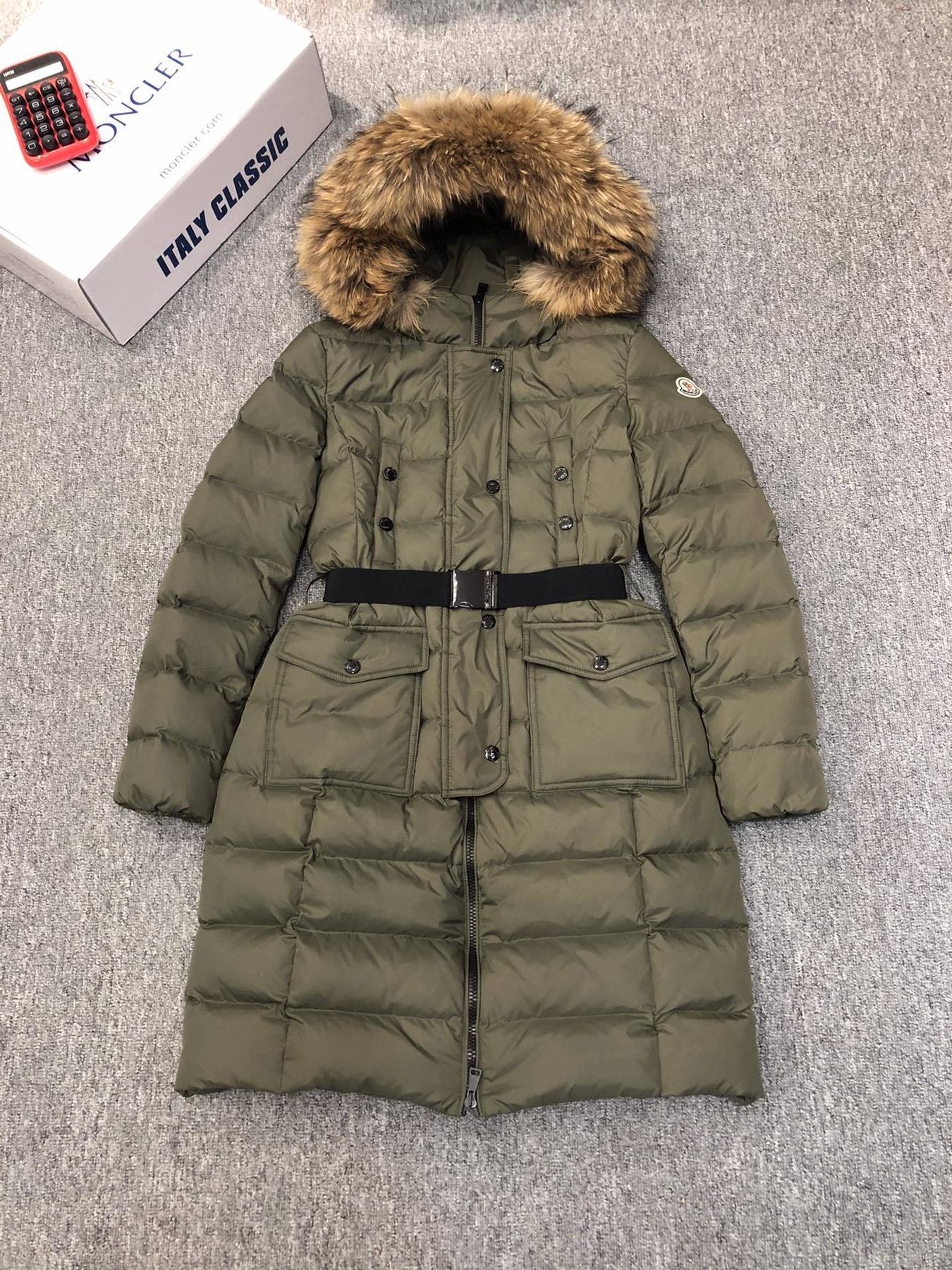 Moncler Women's Hooded Long Down Coat