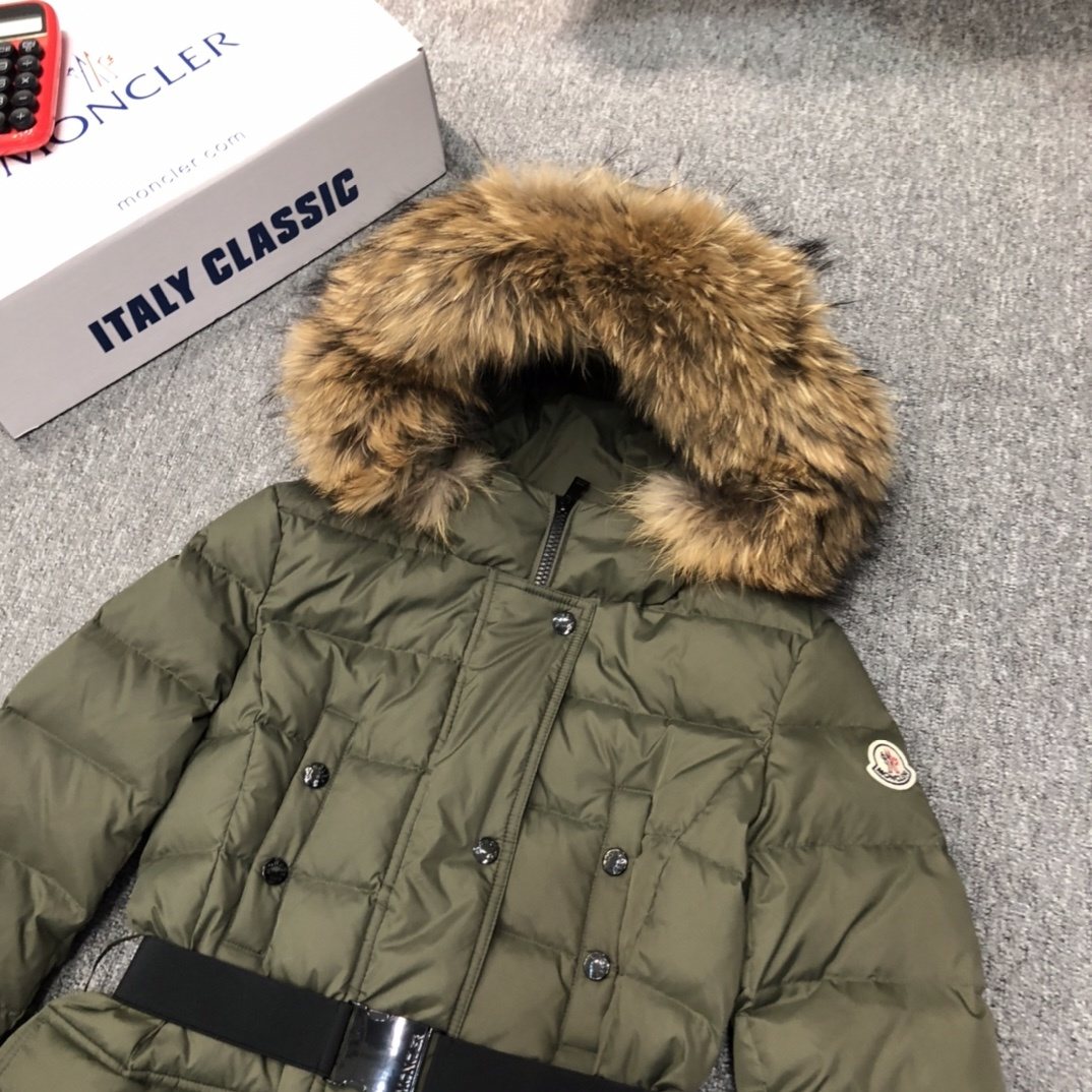 Moncler Women's Hooded Long Down Coat