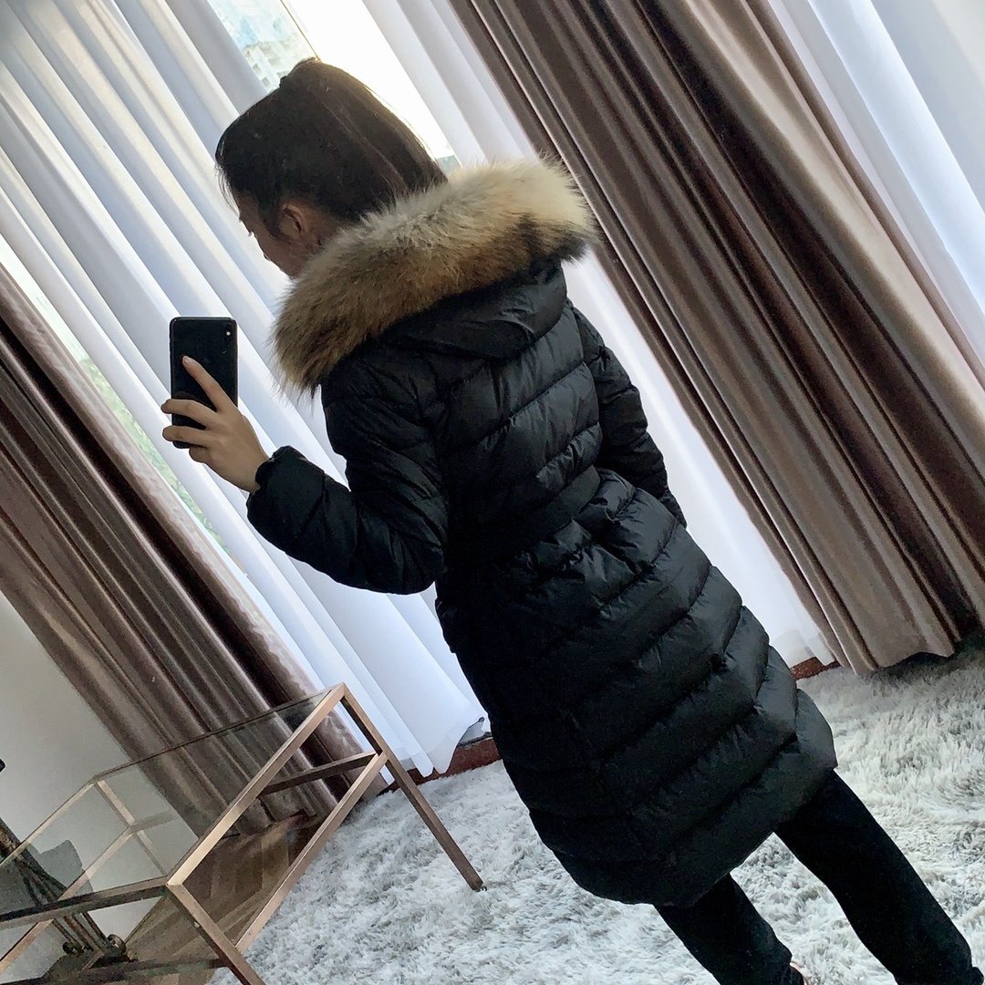 Moncler Women's Hooded Long Down Coat