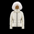 Moncler Celac Fur-Trim Hood Short Down Jacket