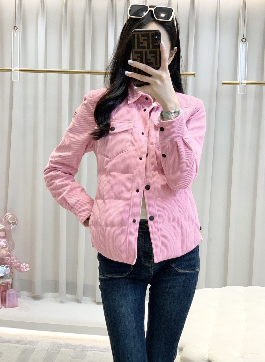 Moncler Quilted Shirt Coat