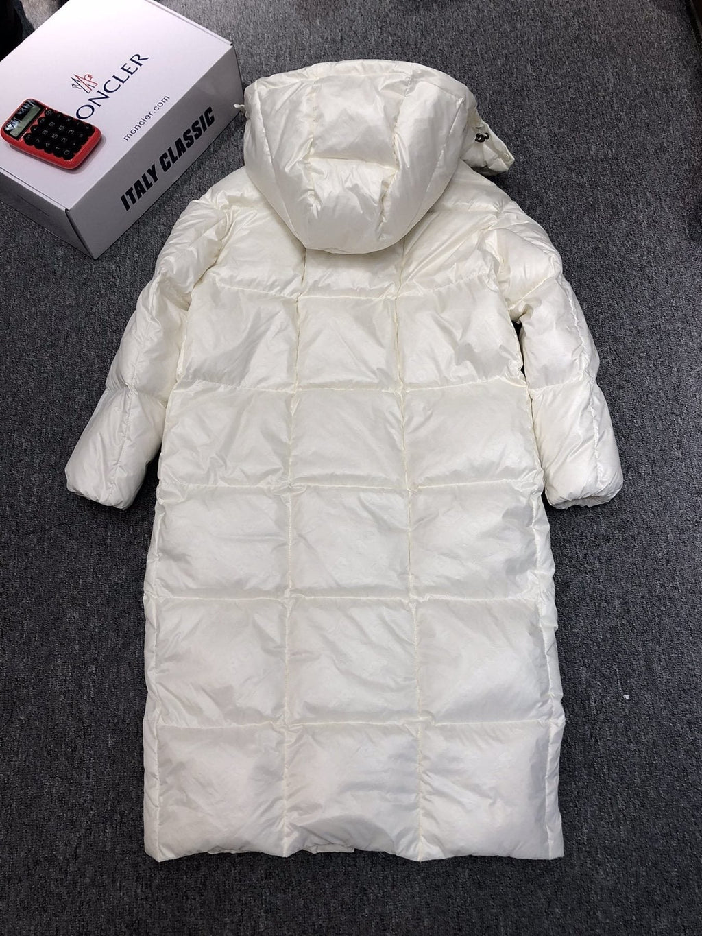 Moncler Women's All-Over Print Long Down Coat
