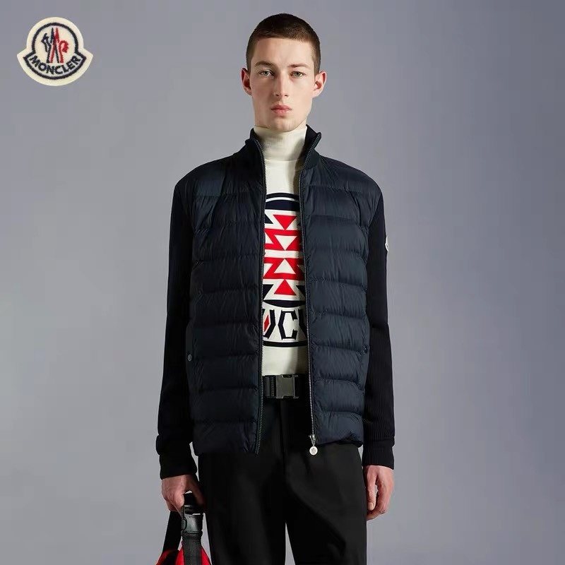 Moncler Knit Sleeve Down Jacket
