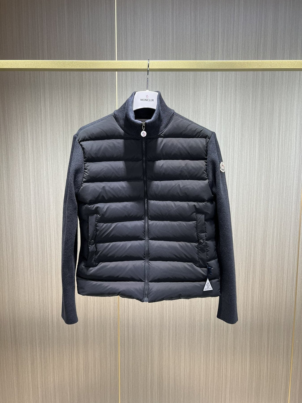 Moncler Knit Sleeve Down Jacket