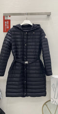 Moncler Women¡¯s Belted Hooded Long Down Coat