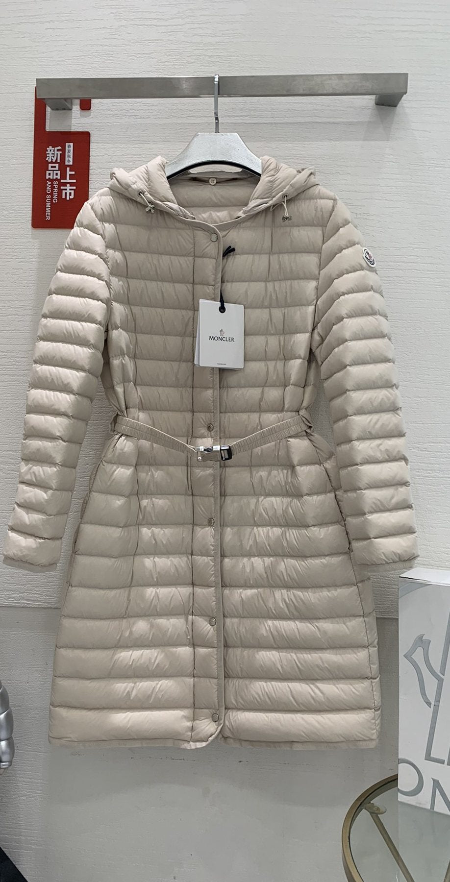 Moncler Women¡¯s Belted Hooded Long Down Coat