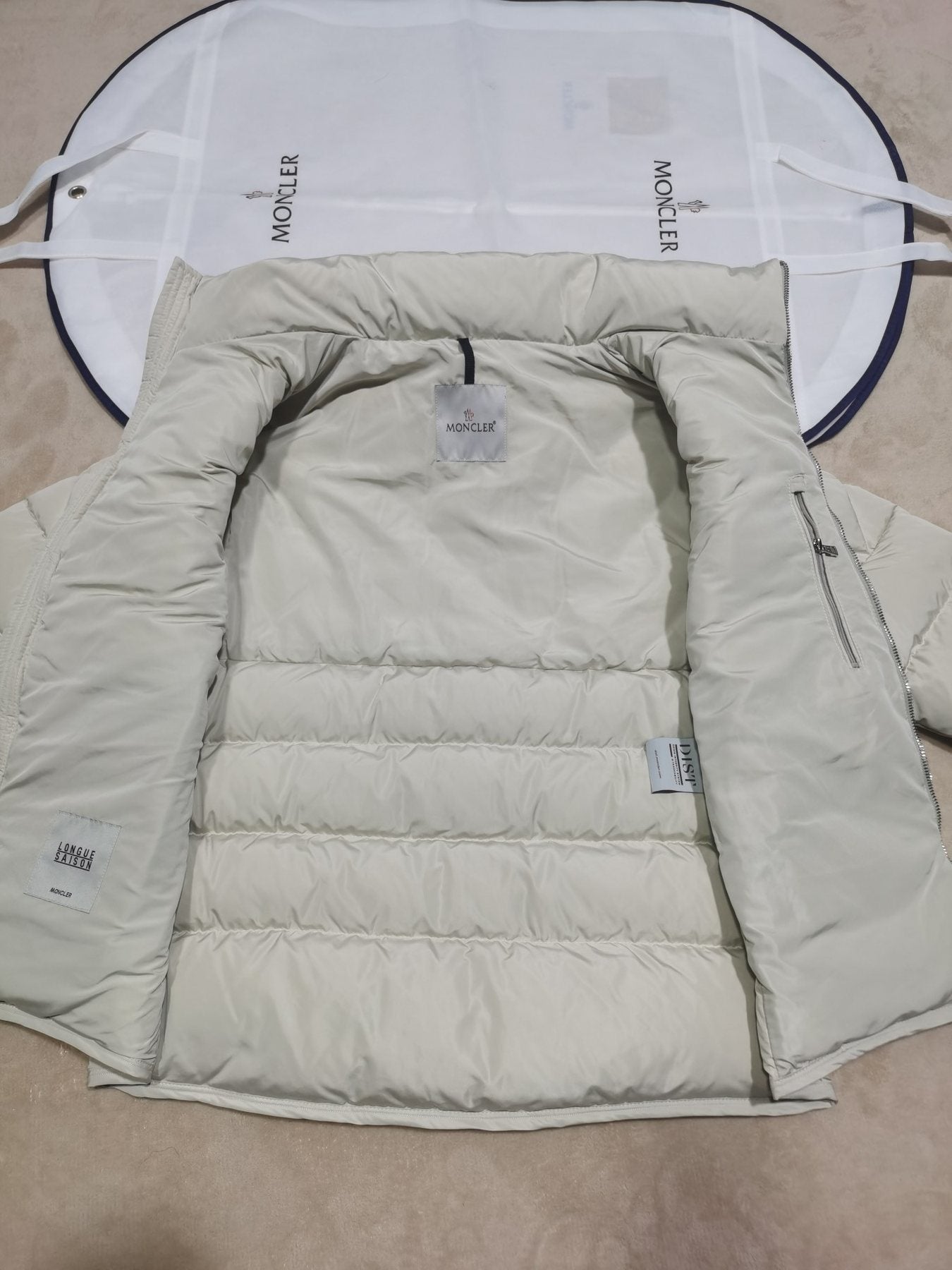 Moncler Men's Quilted Short Down Coat with Detachable Hood