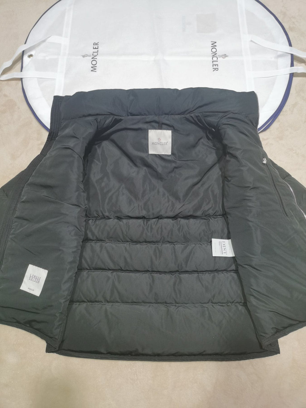 Moncler Men's Quilted Short Down Coat with Detachable Hood