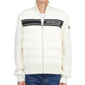 Moncler Quilted Knit-Sleeve Down Jacket