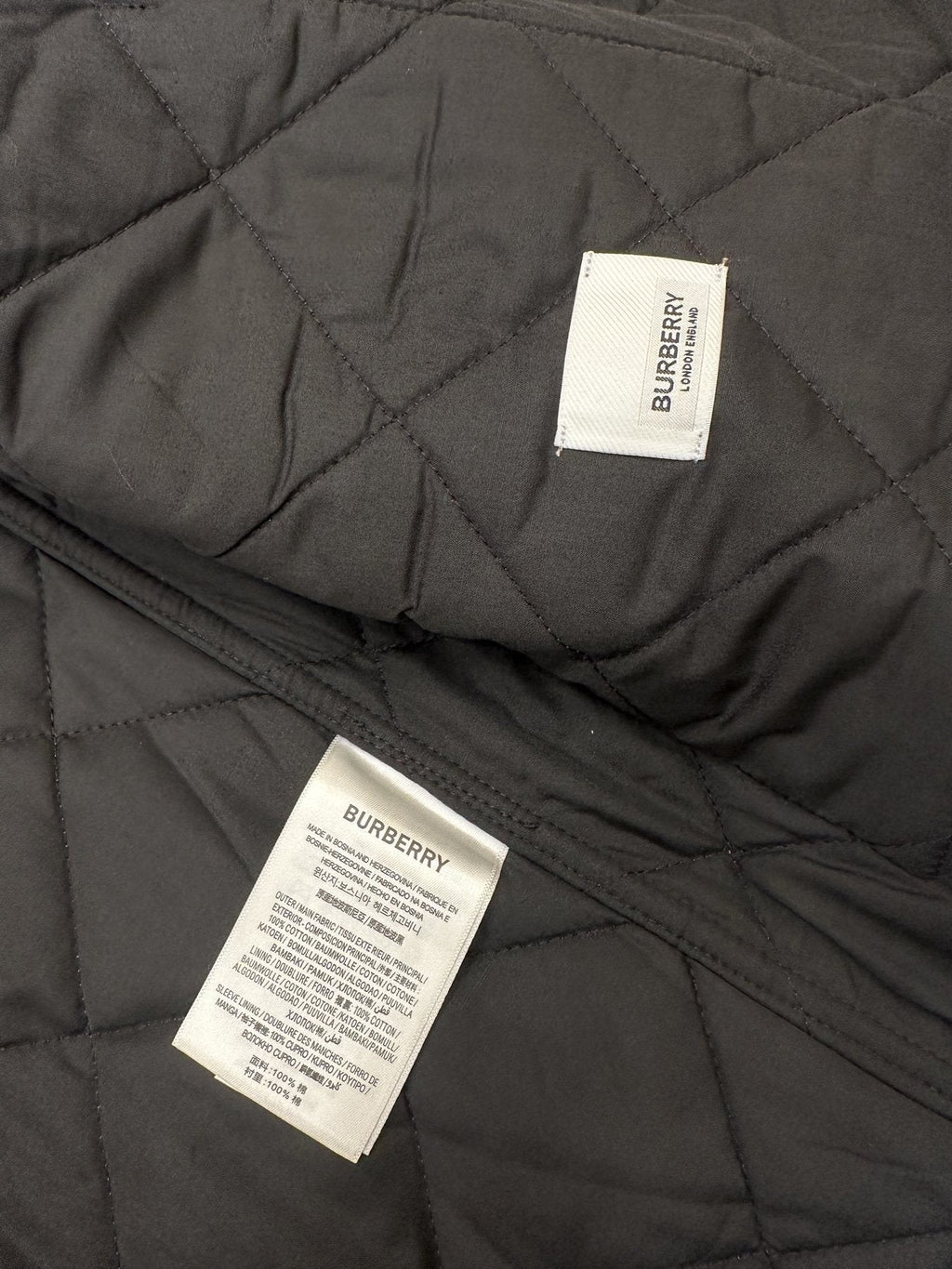 Burberry Brown Check Quilted Jacket
