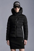 Moncler Hooded Letter Graphic Puffer Coat