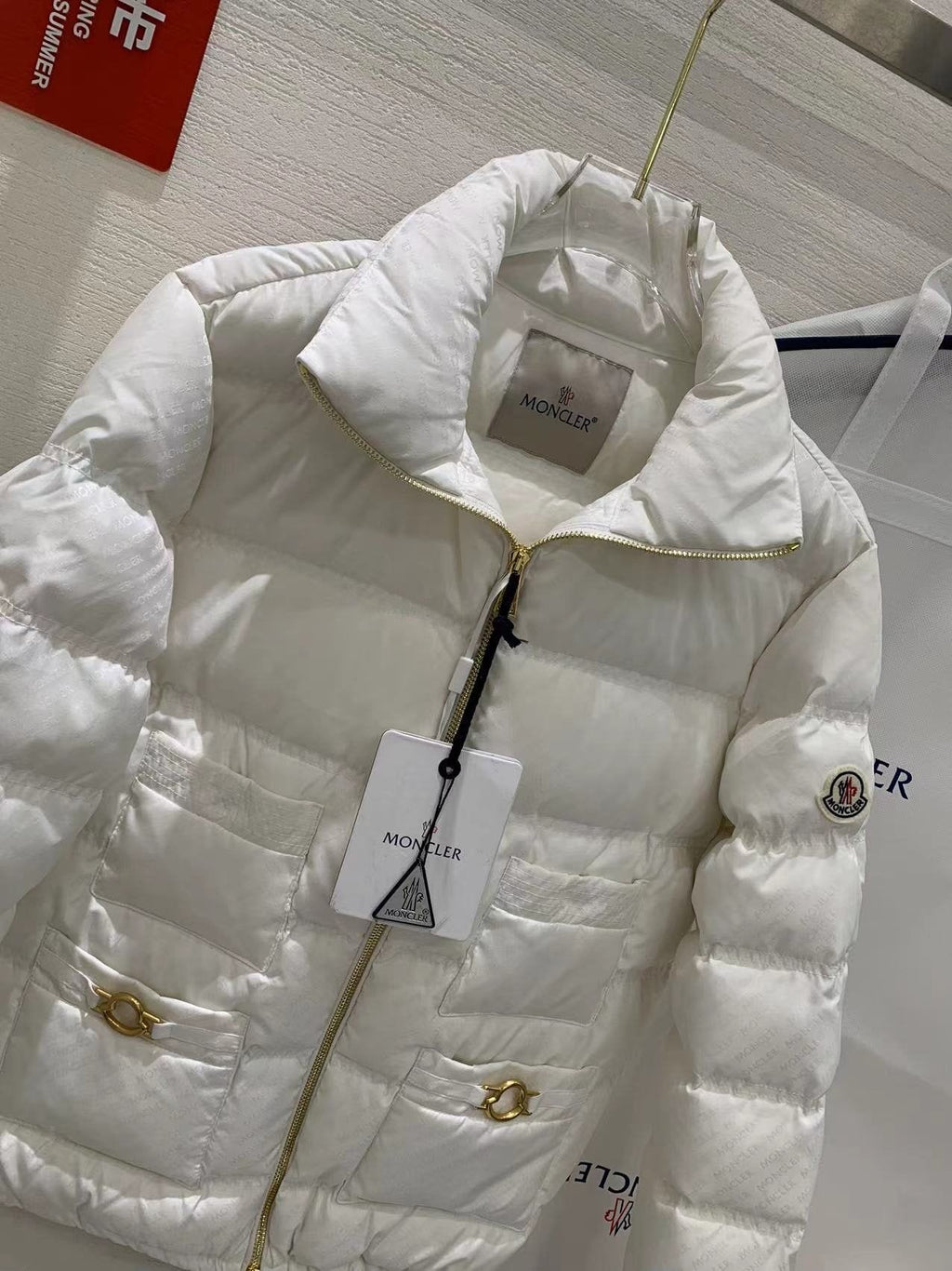 Moncler Multi-Pocket Quilted Puffer Coat