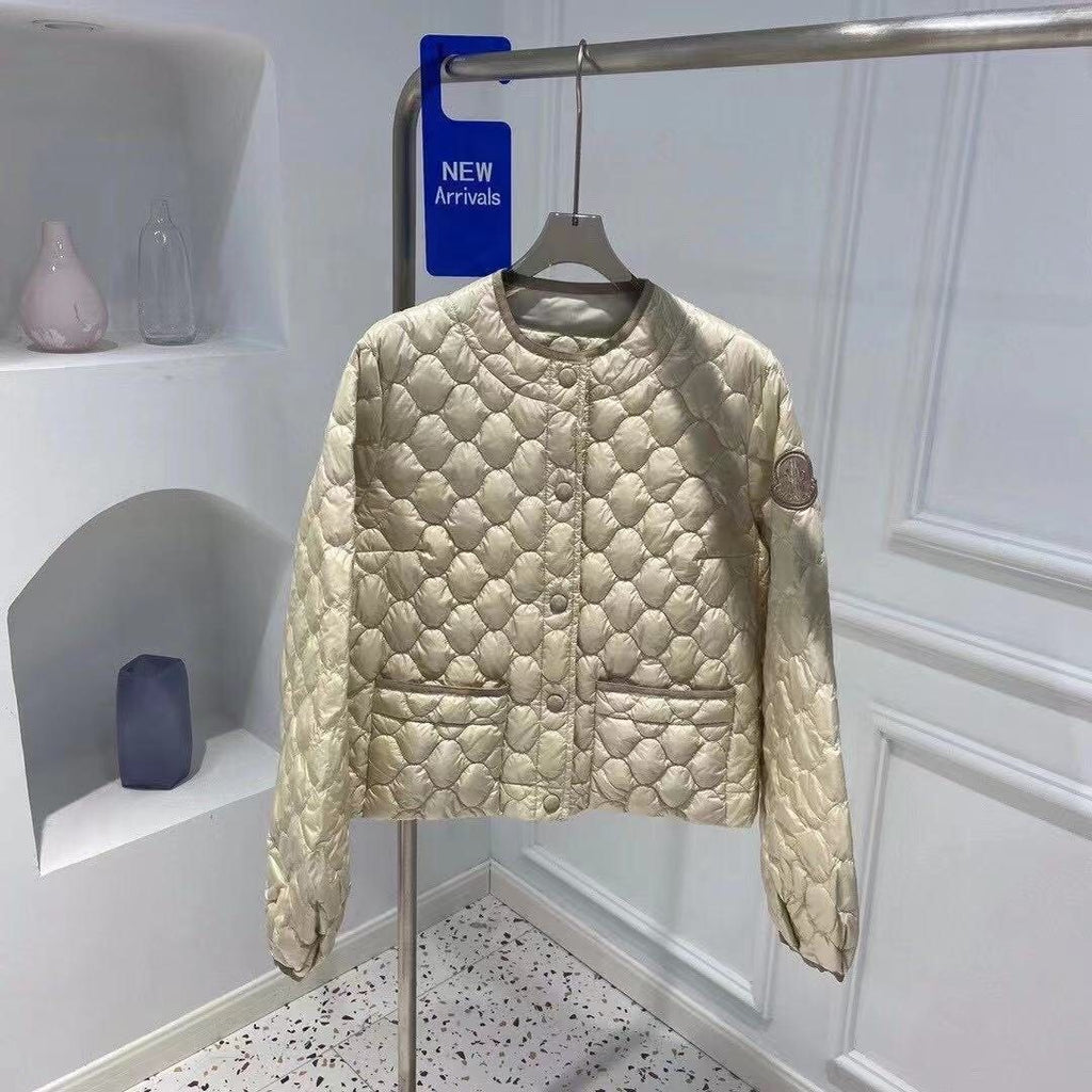 Moncler Women's Heart-Quilted Short Down Coat