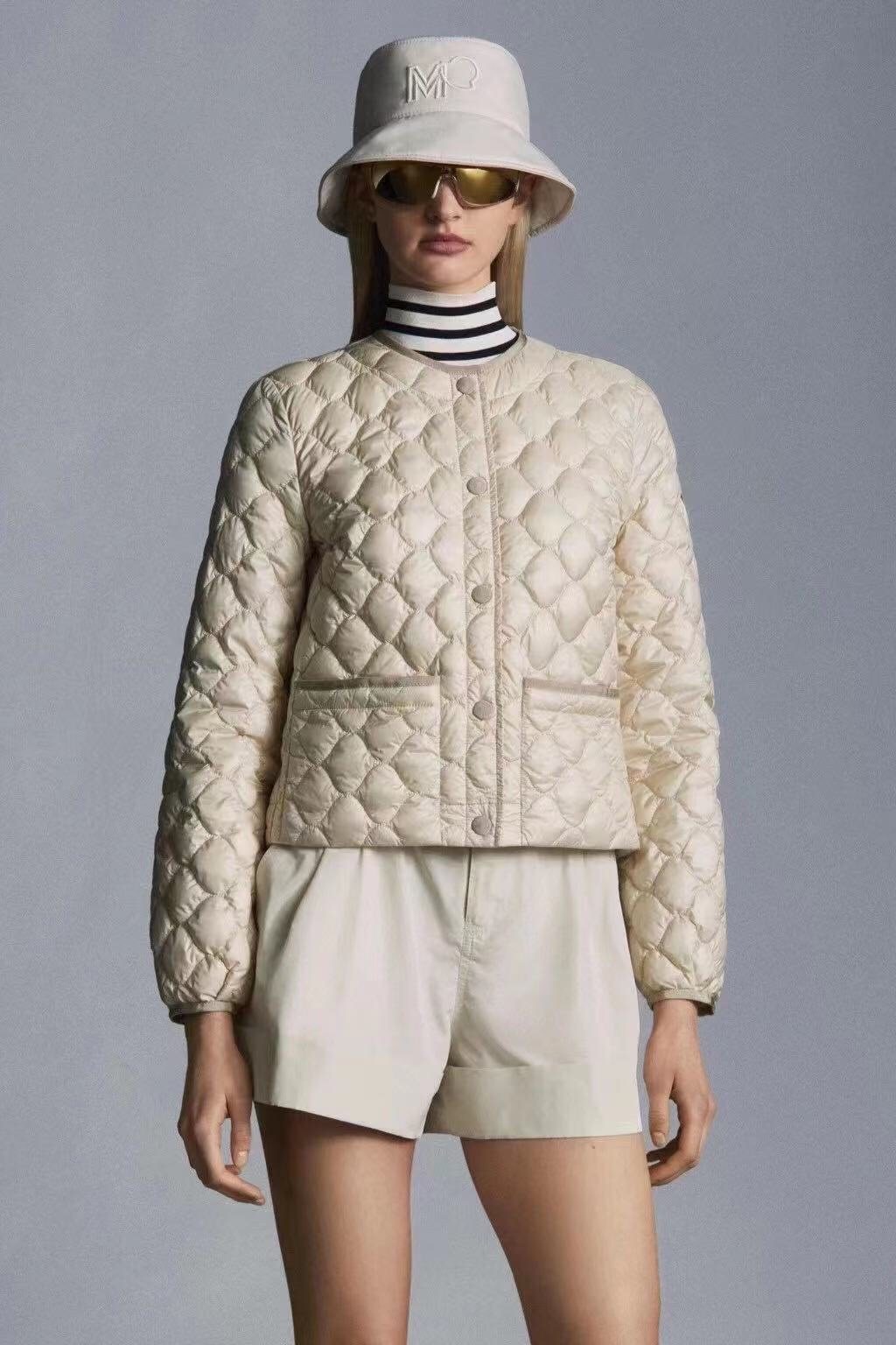 Moncler Women's Heart-Quilted Short Down Coat
