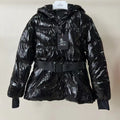Moncler Glossy Belted Puffer Coat