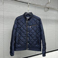 Moncler Diamond-Quilted Zip Coat