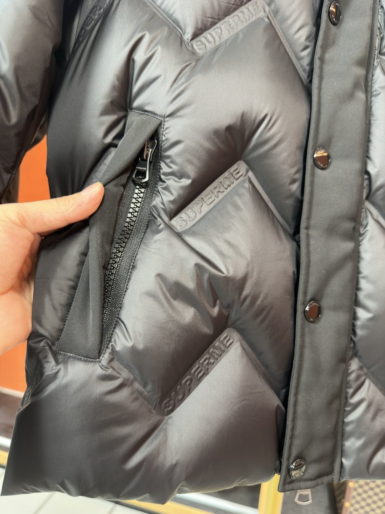 Burberry Hooded Equestrian Logo Puffer Jacket