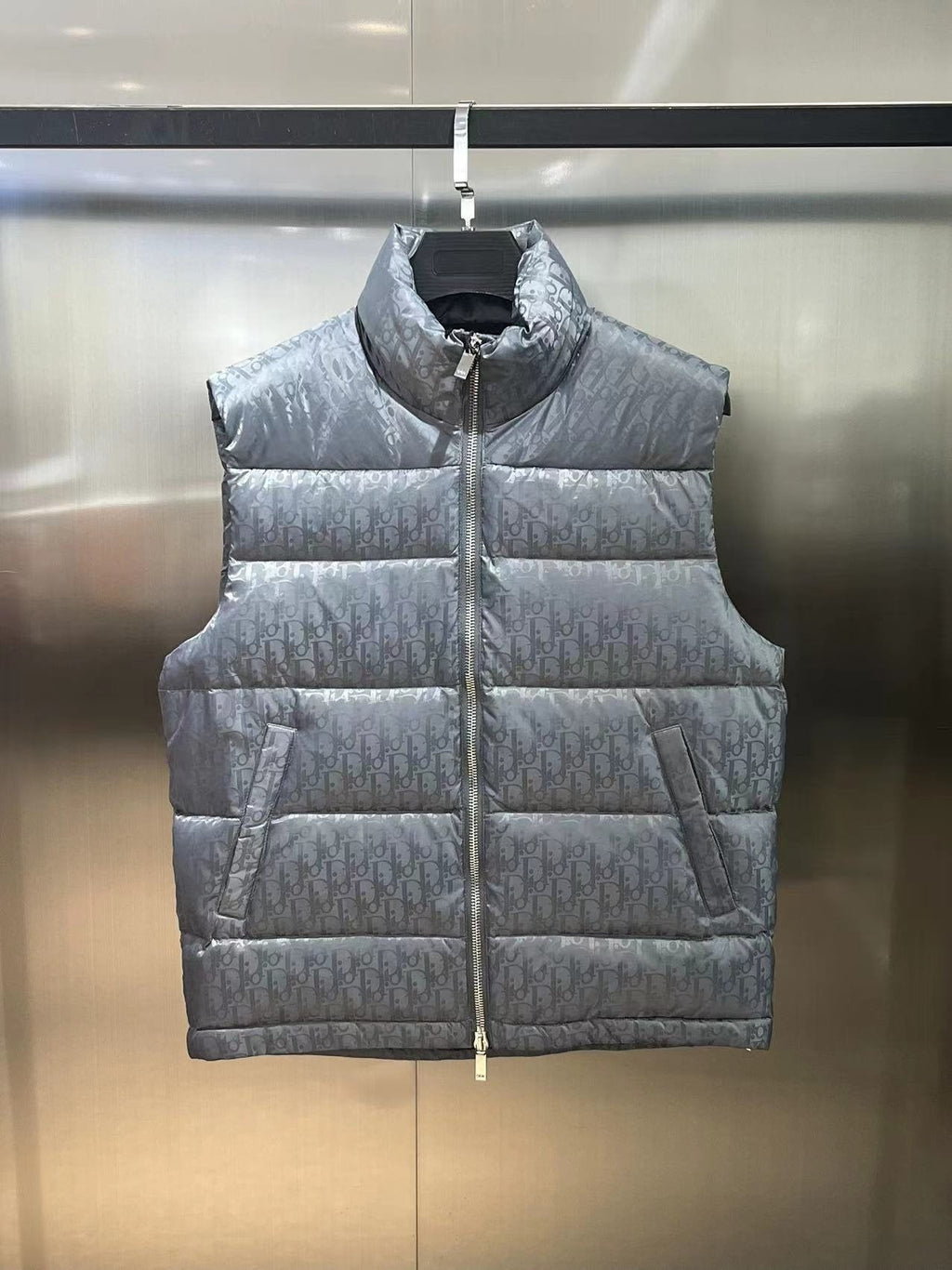 Dior All-Over Pattern Quilted Down Vest